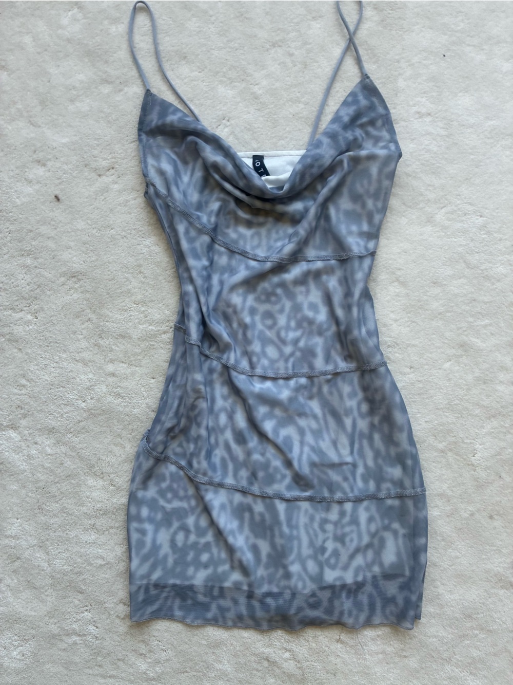Motel Rocks Grey Leopard-Print Girls' Skirt